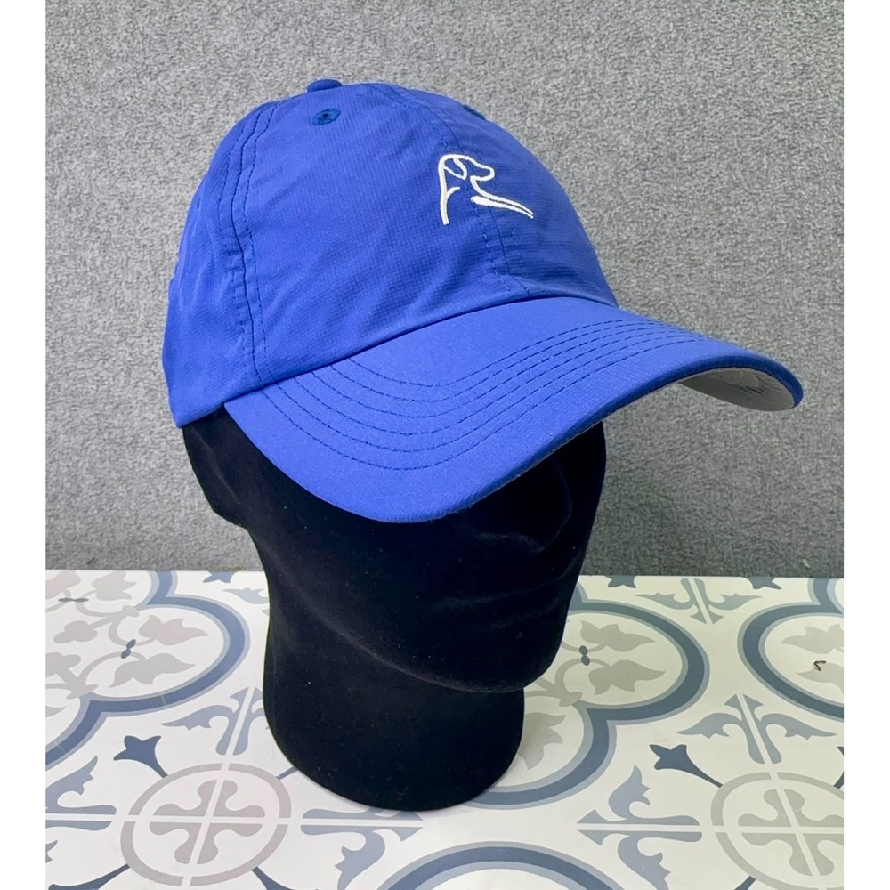 Rhoback 6 Panel Performance Hat Cap Blue Strap Adjustable Crave‎ OSFA Golf Logo